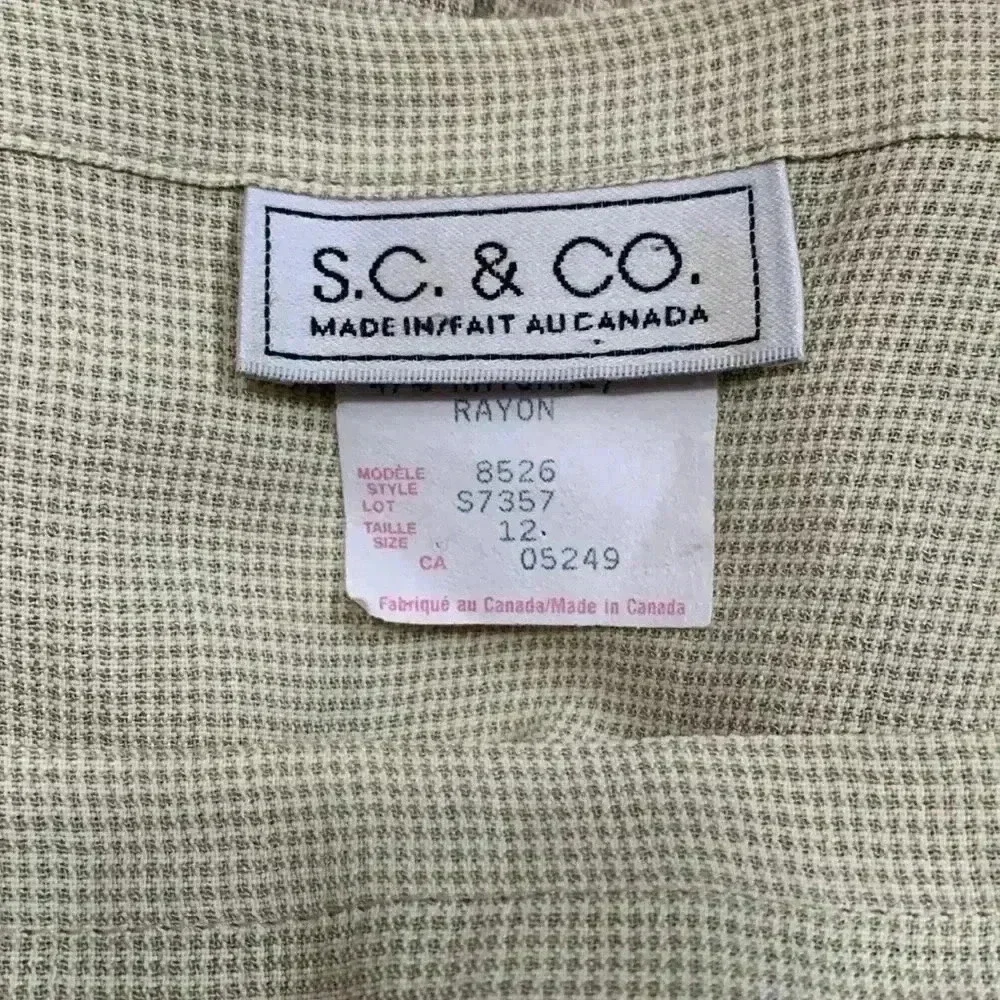Vintage S.C & CO. made in Canada maxi  dress size 12 - Picture 2 of 5